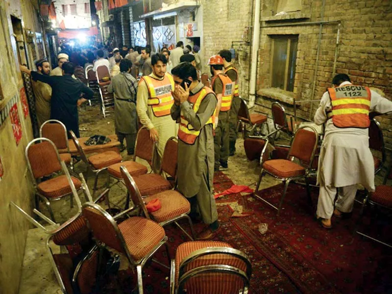 a scene of the venue where the bomb blast occurred photo ppi a scene of the venue where the bomb blast occurred photo ppi