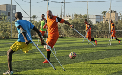 gaza amputees tackle new challenge on the football pitch gaza amputees tackle new challenge on the football pitch