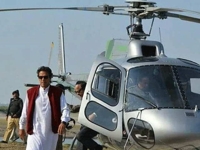 pti chief charged with use of official chopper for 74 hours causing rs2 17m losses to provincial exchequer photo express file