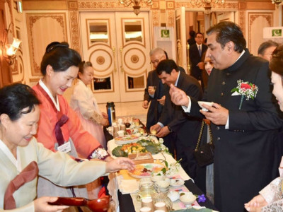 pak korea food cultural event draws a large number of visitors
