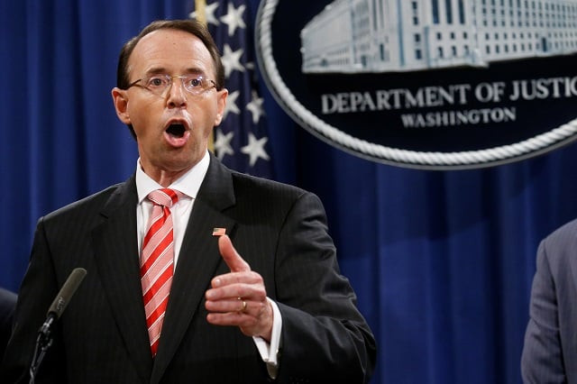 deputy u s attorney general rod rosenstein announces grand jury indictments of 12 russian intelligence officers in special counsel robert mueller 039 s russia investigation during a news conference at the justice department in washington us july 13 2018 photo reuters deputy u s attorney general rod rosenstein announces grand jury indictments of 12 russian intelligence officers in special counsel robert mueller 039 s russia investigation during a news conference at the justice department in washington us july 13 2018 photo reuters