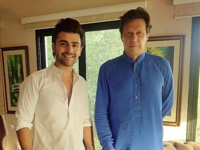 farhan saeed with imran khan at bani gala photo farhan saeed