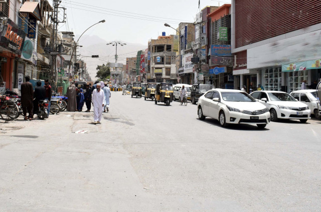 shops are seen closed in quetta photo express shops are seen closed in quetta photo express