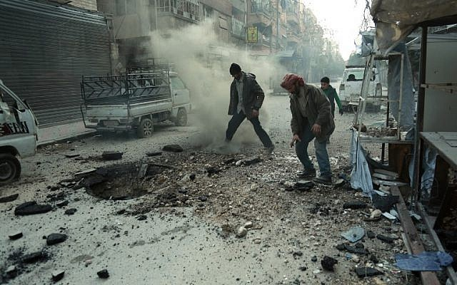 shelling in southern syria photo afp