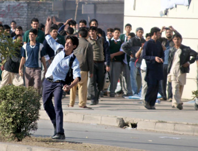 clash between rally participants leaves one injured