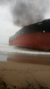 at least four trapped as cargo ship catches fire at gadani shipbreaking yard
