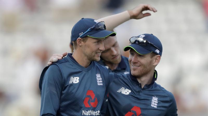 morgan praised test skipper root for his match winning century in the second game photo afp