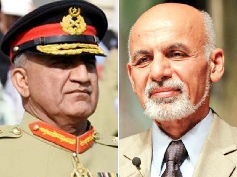 ashraf ghani assures gen qamar on enhancing boder security measures during july 25 elections says dg ispr