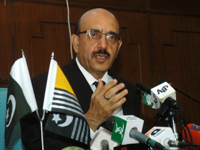 azad jammu and kashmir ajk president sardar masood khan photo express file