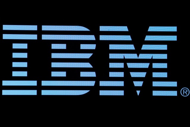 the logo for ibm is displayed on a screen on the floor of the new york stock exchange nyse in new york us june 27 2018 photo reuters