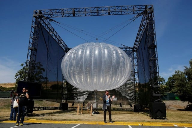 a google project loon internet balloon is seen at the google i o 2016 developers conference in mountain view california may 19 2016 photo reuters a google project loon internet balloon is seen at the google i o 2016 developers conference in mountain view california may 19 2016 photo reuters