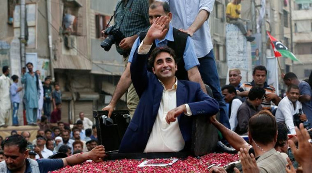 bilawal bhutto zardari chairman of the pakistan people 039 s party ppp waves to his supporters from the sunroof of a vehicle during a campaign rally ahead of general election in the lyari neighbourhood in karachi pakistan july 1 2018 reuters akhtar soomro bilawal bhutto zardari chairman of the pakistan people 039 s party ppp waves to his supporters from the sunroof of a vehicle during a campaign rally ahead of general election in the lyari neighbourhood in karachi pakistan july 1 2018 reuters akhtar soomro
