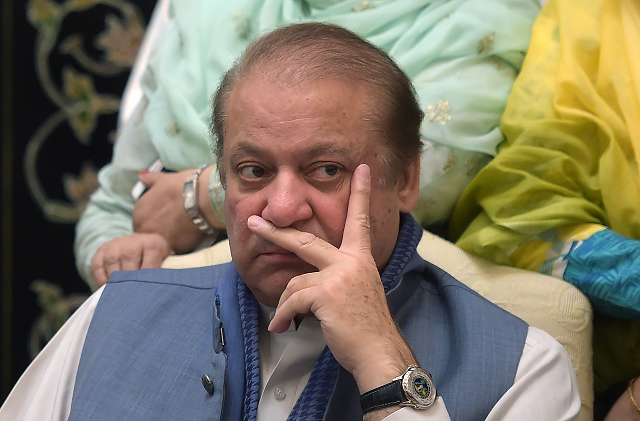 nawaz sharif was denied counsel with his legal team today photo afp