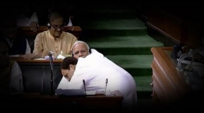 rahul gandhi sweeps modi in embrace says no aversion to bjp rahul gandhi sweeps modi in embrace says no aversion to bjp