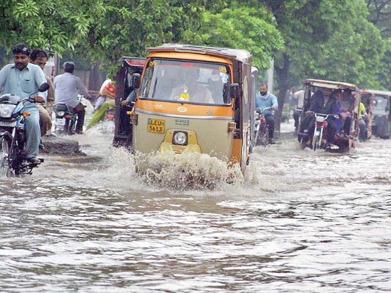 citizens take cover after heavy rains bring life to a standstill in the provincial capital photo online ppi