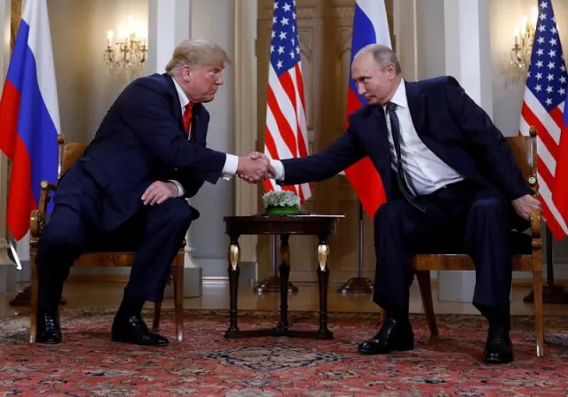 us president donald trump and russia 039 s president vladimir putin shake hands as they meet in helsinki finland july 16 2018 photo reuters us president donald trump and russia 039 s president vladimir putin shake hands as they meet in helsinki finland july 16 2018 photo reuters