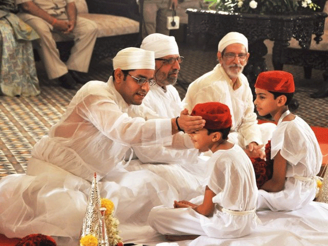 a navjote ceremony in progress photo courtesy jehangir patel parsiana