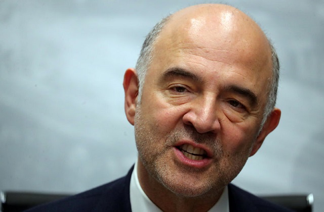 european commissioner for economic and financial affairs pierre moscovici speaks during a news conference at the g20 meeting of finance ministers in buenos aires argentina july 22 2018 photo reuters