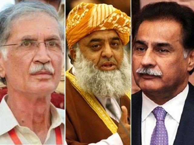 the election commission rejected the replies submitted by khattak ayaz sadiq and maulana fazlur rehman instructing them to submit a sworn affadavit refraining from such acts in the future photo file