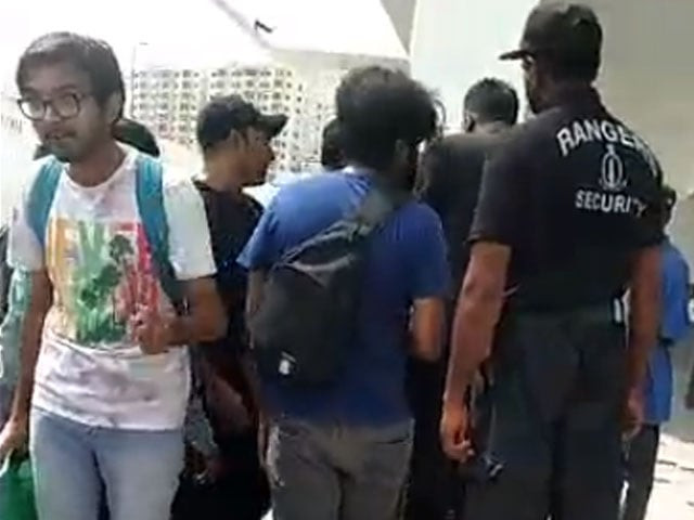 cinema staff detains group of youth protesting screening of ali zafar s movie cinema staff detains group of youth protesting screening of ali zafar s movie