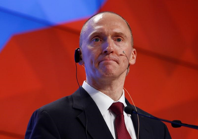 one time advisor of u s president elect donald trump carter page addresses the audience during a presentation in moscow russia december 12 2016 photo reuters one time advisor of u s president elect donald trump carter page addresses the audience during a presentation in moscow russia december 12 2016 photo reuters