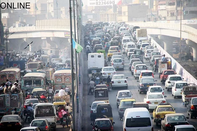 a view of traffic in liaquatabad photo file a view of traffic in liaquatabad photo file