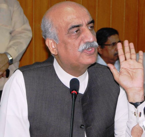 former leader of opposition in the national assembly khursheed shah photo pid file