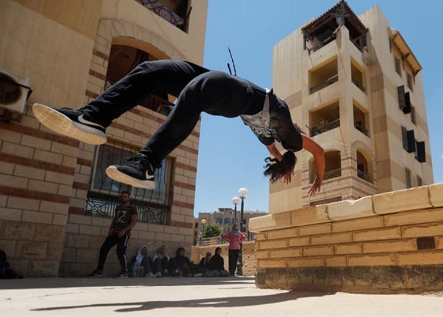 mariam emad from parkour egypt quot pke quot practices her parkour skills around buildings on the outskirts of cairo egypt july 20 2018 reuters mariam emad from parkour egypt quot pke quot practices her parkour skills around buildings on the outskirts of cairo egypt july 20 2018 reuters
