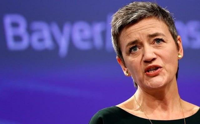 european competition commissioner margrethe vestager holds a news conference at the eu commission 039 s headquarters in brussels belgium march 21 2018 photo reuters european competition commissioner margrethe vestager holds a news conference at the eu commission 039 s headquarters in brussels belgium march 21 2018 photo reuters