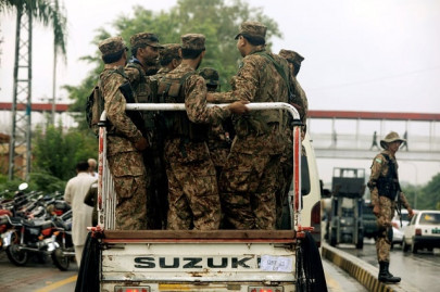 military fans out across pakistan ahead of elections
