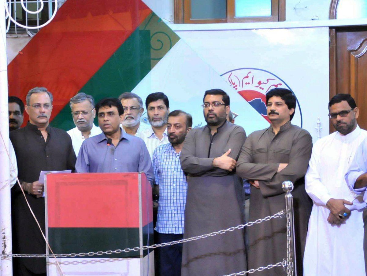 dr khalid maqbool siddiqui said that rigging was done during polls photo mohammad noman express