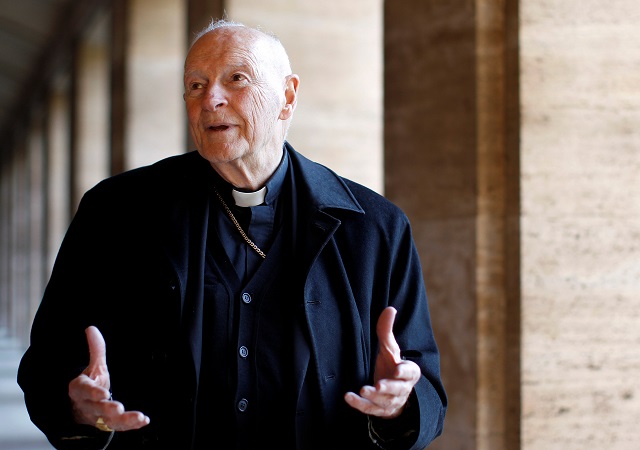 mccarrick has not commented on the allegations of abuse of adult men and another minor photo reuters file