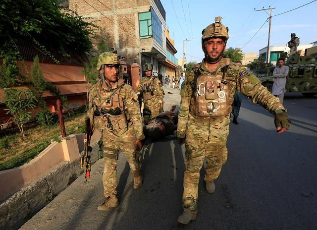 isual coverage of scenes of injury or death afghan security forces carry the body of a victim after an attack at a midwife training center in jalalabad city afghanistan july 28 2018 photo reuters isual coverage of scenes of injury or death afghan security forces carry the body of a victim after an attack at a midwife training center in jalalabad city afghanistan july 28 2018 photo reuters