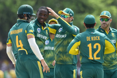 rabada shamsi star in five wicket win