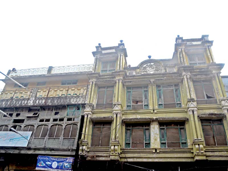 some of the buildings in old city area of rawalpindi that have been marked for demolition photo waseem imran express