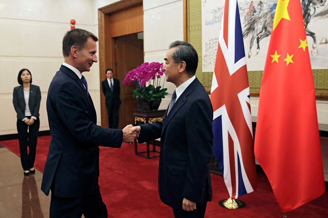 foreign secretary jeremy hunt on his first official visit to china quickly acknowledged the quot terrible quot error photo afp