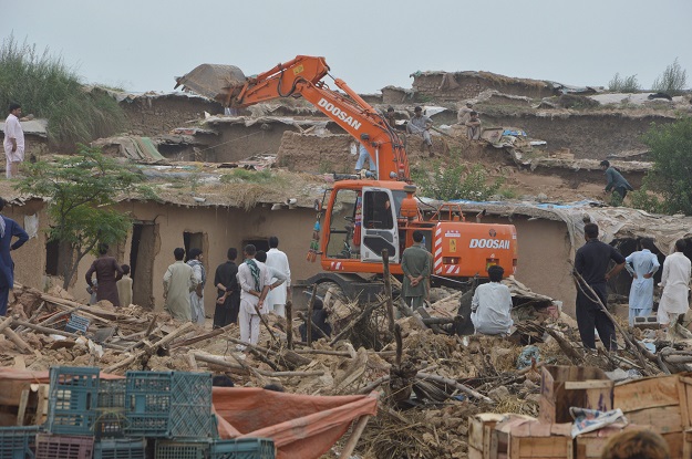 pakistan quarter residents protest forcible eviction by estate staff photo file