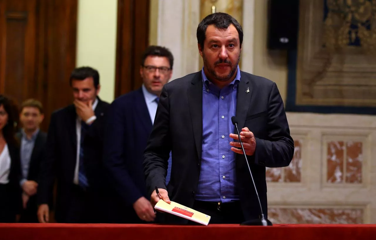 italian interior minister matteo salvini photo reuters italian interior minister matteo salvini photo reuters
