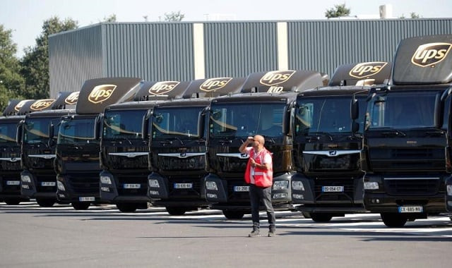 vehicles of united parcel service are seen at the new package sorting and delivery ups hub in corbeil essonnes and evry southern paris france june 26 2018 photo reuters vehicles of united parcel service are seen at the new package sorting and delivery ups hub in corbeil essonnes and evry southern paris france june 26 2018 photo reuters