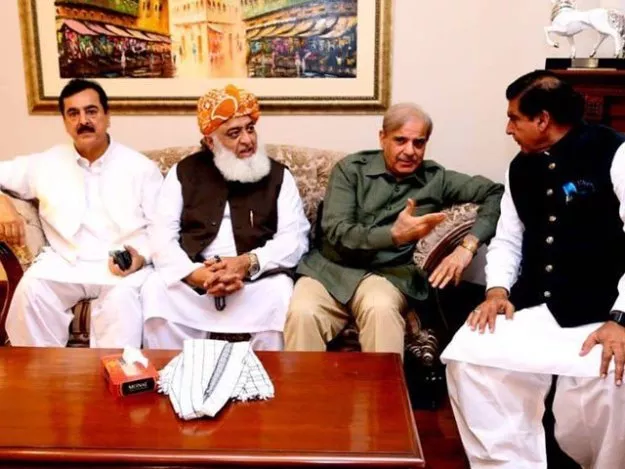 opposition parties meet in islamabad to decide future strategy photo pmln media page opposition parties meet in islamabad to decide future strategy photo pmln media page