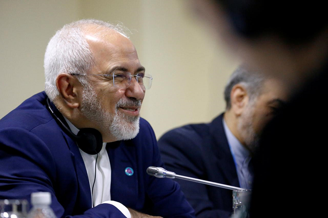 iran 039 s foreign minister mohammad javad zarif smiles as he attends a bilateral meeting with china 039 s foreign minister wang yi on the sidelines of the asean foreign ministers 039 meeting in singapore august 3 2018 photo reuters