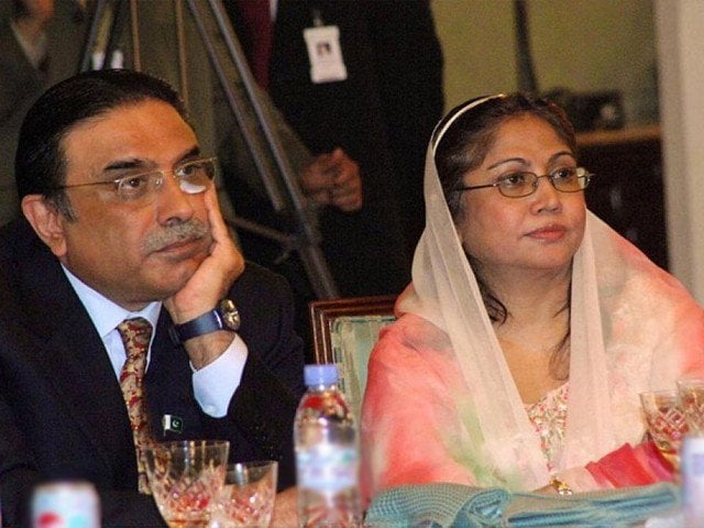 zardari and talpur failed to show up yet again before the fia in relation to their involvement in a money laundering case photo express