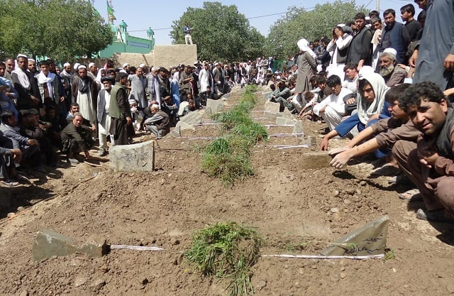 afghans take part in a burial ceremony of a suicide bombing in a shi 039 ite mosque in gardez paktia province afghanistan august 4 2018 photo reuters afghans take part in a burial ceremony of a suicide bombing in a shi 039 ite mosque in gardez paktia province afghanistan august 4 2018 photo reuters