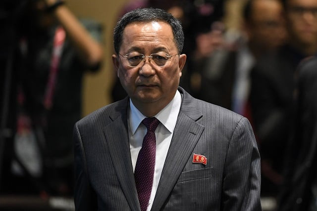 ri is set to jet in as the us reimposes sanctions on iran while pushing pyongyang to scrap its nuclear capabilities photo afp ri is set to jet in as the us reimposes sanctions on iran while pushing pyongyang to scrap its nuclear capabilities photo afp