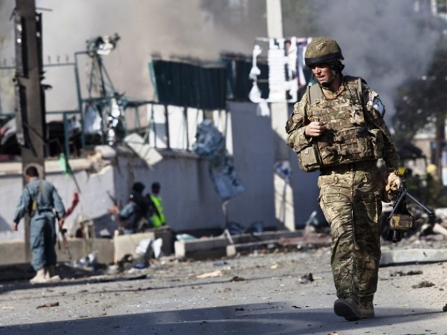 a us member of the patrol and two afghan soldiers were wounded it said without giving the nationality of those killed photo reuters