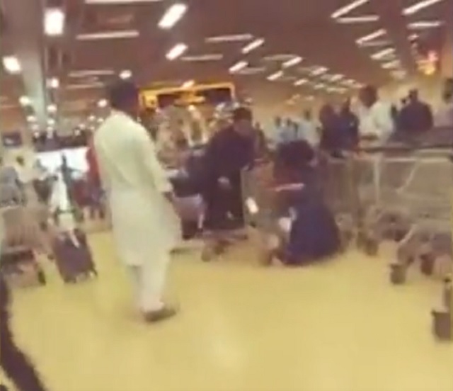watch nabil gabol manhandles passenger at karachi airport