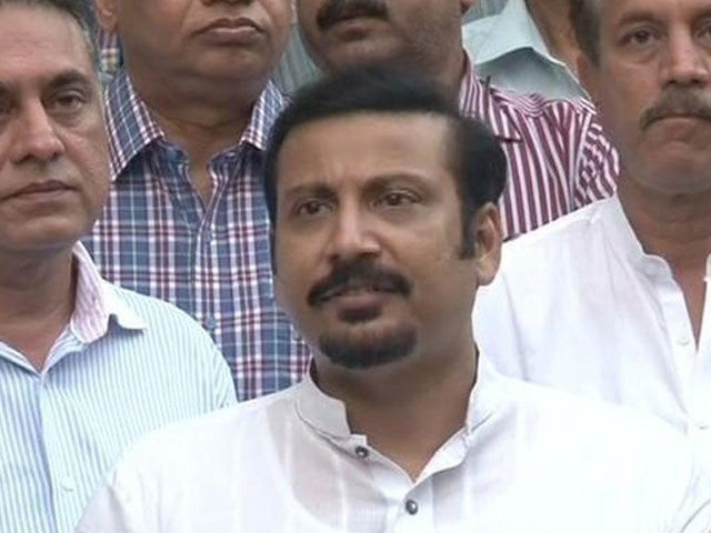 mqm leader khawaja izharul hassan called for imran khan and jahangir tareen to take action against naqvi photo express file mqm leader khawaja izharul hassan called for imran khan and jahangir tareen to take action against naqvi photo express file