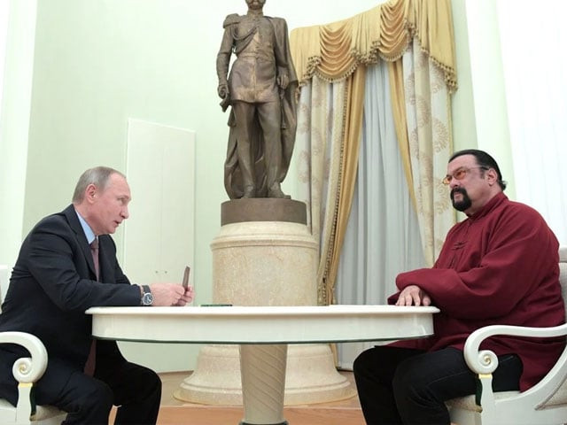 president vladimir v putin of russia meeting with steven seagal at the kremlin in 2016 russian officials said mr seagal was named a special representative to promote humanitarian ties between russia and the united states photo the telegraph president vladimir v putin of russia meeting with steven seagal at the kremlin in 2016 russian officials said mr seagal was named a special representative to promote humanitarian ties between russia and the united states photo the telegraph