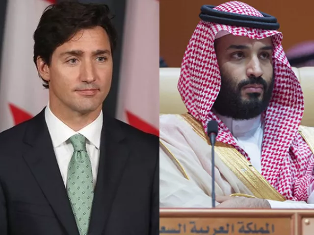 canada saudi arabia row ramps up pictured are the prime minister of canada justin trudeau left and crown prince of saudi arabia mohammad bin salman right photo afp canada saudi arabia row ramps up pictured are the prime minister of canada justin trudeau left and crown prince of saudi arabia mohammad bin salman right photo afp