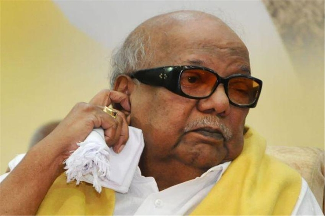 m karunanidhi five time chief minister of india 039 s southern tamil nadu state photo courtesy the financial express